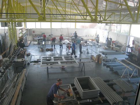 Производственный зал для производства столярных изделий
