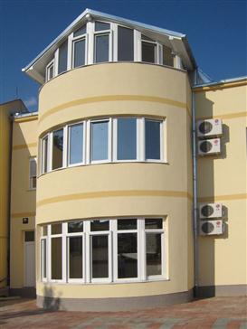 Residential building with PVC windows